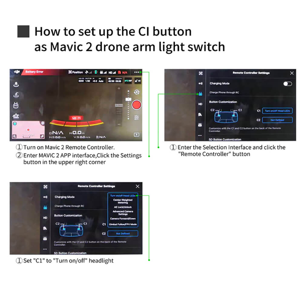 Remote Control Airdrop Delivery System Replacement for Mavic 2 Pro/Zoom