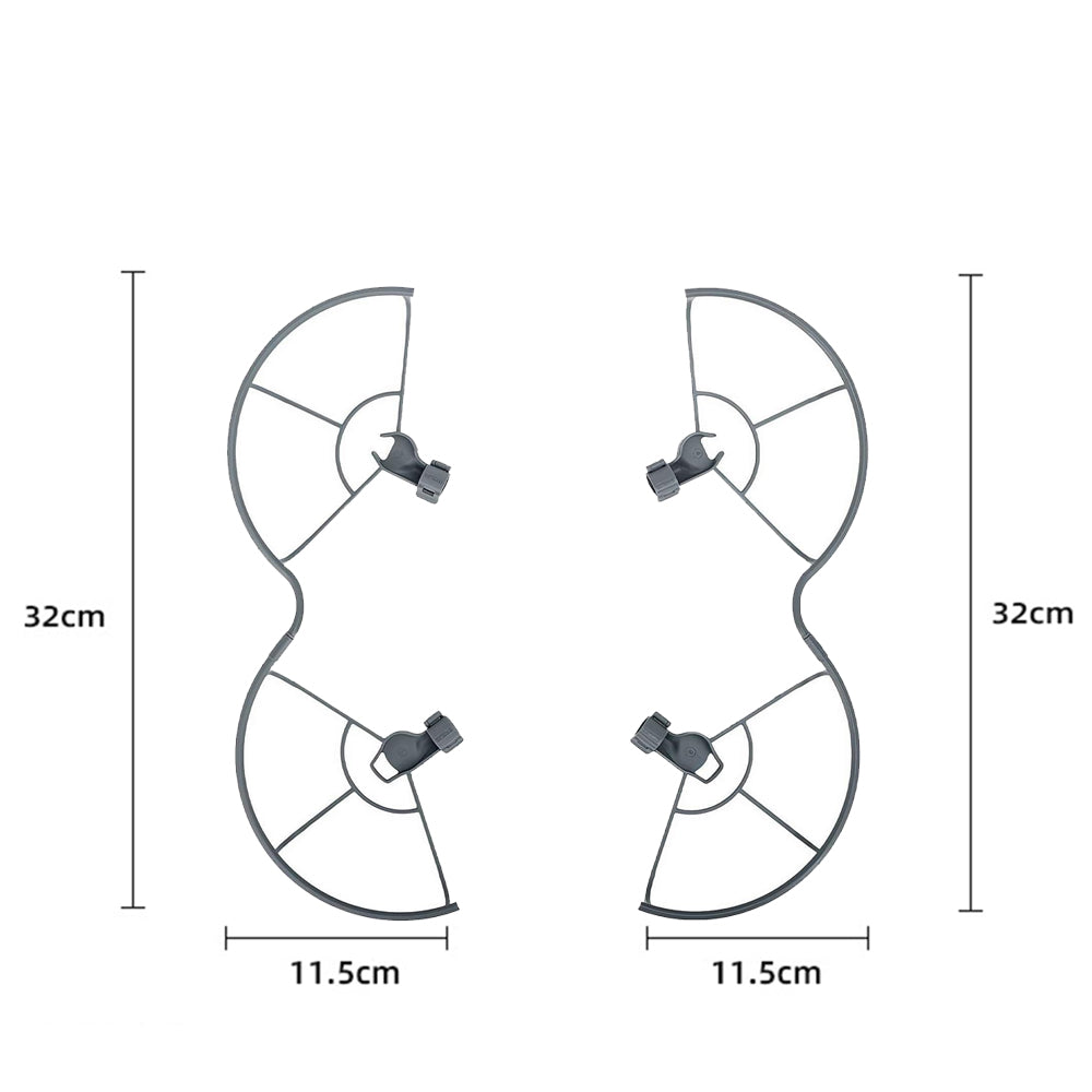 Propeller Guards for DJI Mini 5 Pro, Quick-Release Removable Propeller Protector with Bumper Ring, Lightweight Anti-Collision Paddle Blade Guard