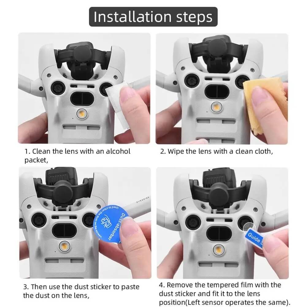 Camera Lens and Downward Sensor Protective Films Replacement for Mini 4 Pro
