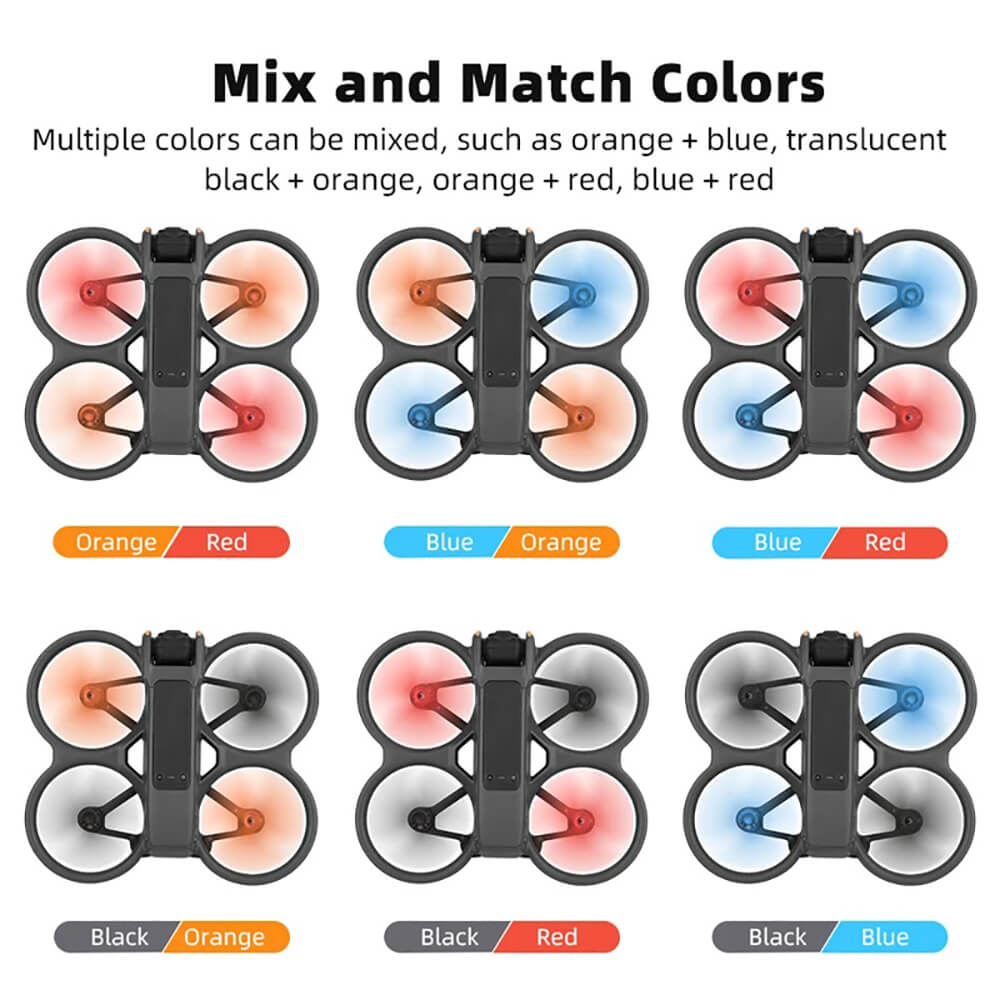 2 Pairs 3032S Multi-Color Propellers Replacement for DJI Avata 2