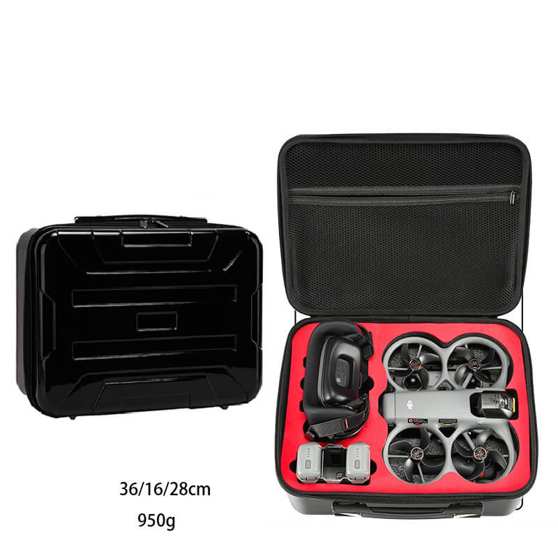 Carrying Case for DJI Avata 360 Drone, Waterproof Portable Travel Storage Bag with EVA Hard Shell, Fits Goggles 3, FPV Remote Controller, Batteries & Accessories - ScrubMarter