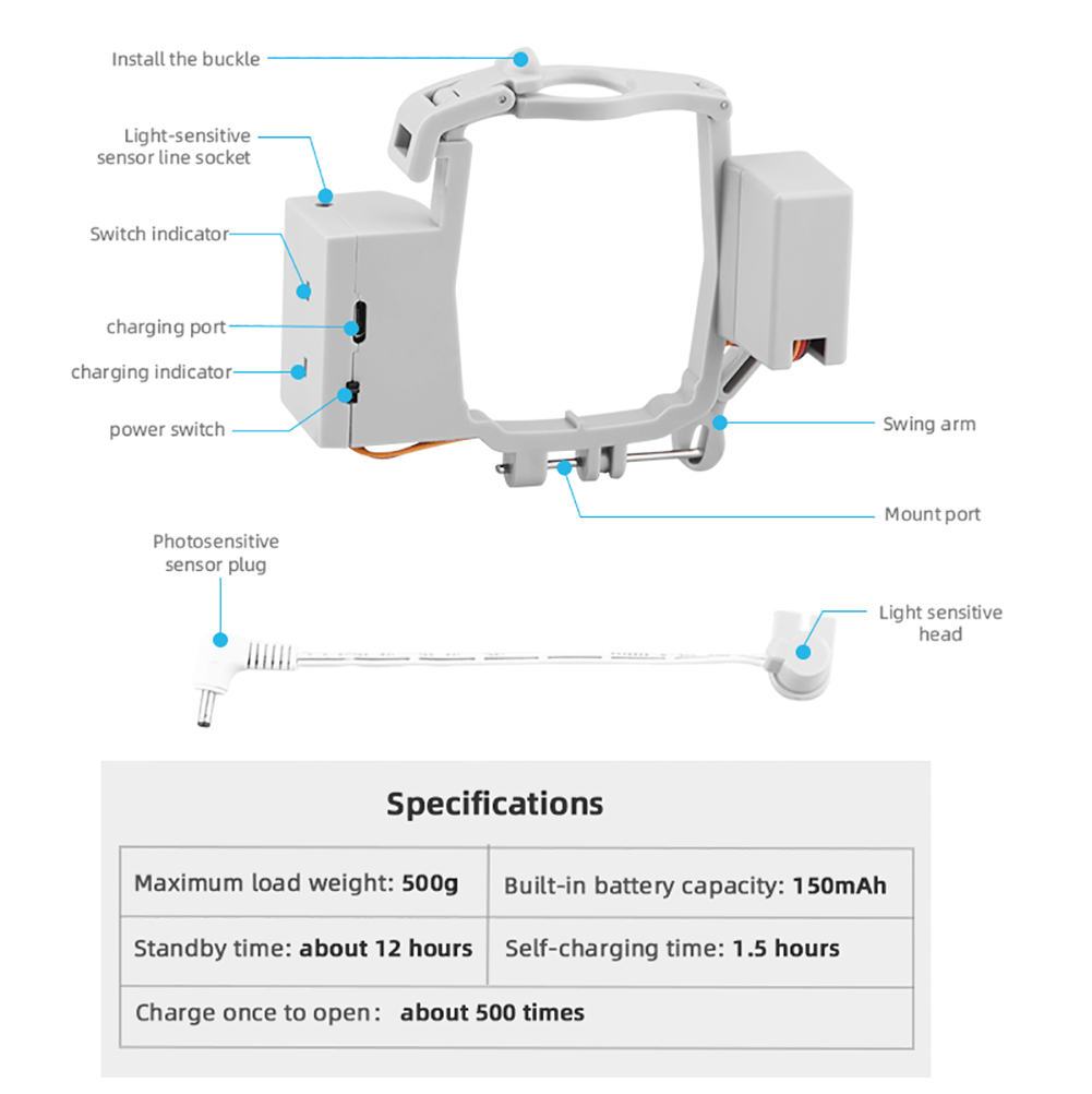 Remote Control Airdrop Delivery System Replacement for DJI Air 2S
