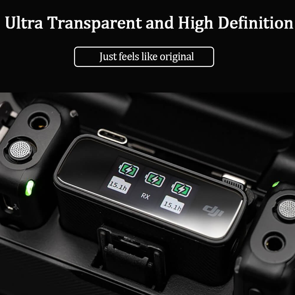 2 protectores de pantalla de repuesto para el receptor DJI MIC