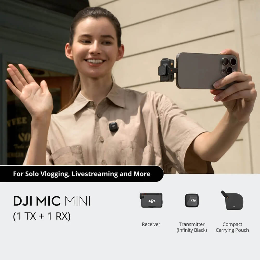1 Receiver and 1 Transmitter Kit Replacement for DJI Mic Mini