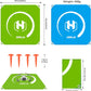Drone Landing Pad, Universal Waterproof Portable Fast-Foldable Helipad for Mini 5 Pro/4/3/2 SE/4K/DJI Neo/Flip/Mavic 3/RC Quadcopters (Sky blue-green, 22-inch/55cm) - ScrubMarter