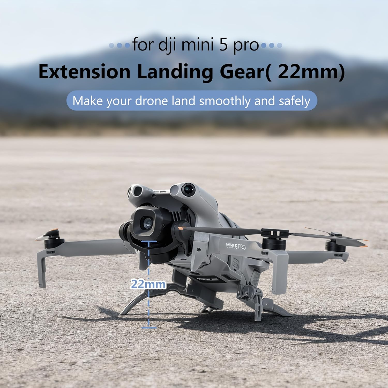 Landing Gear for DJI Mini 5 Pro, Foldable Extended Landing Legs, Quick Release Drone Protector, Lightweight Heightened - ScrubMarter