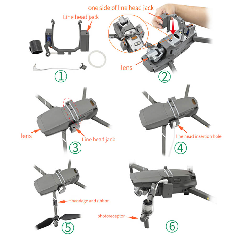 Remote Control Airdrop Delivery System Replacement for Mavic 2 Pro/Zoom
