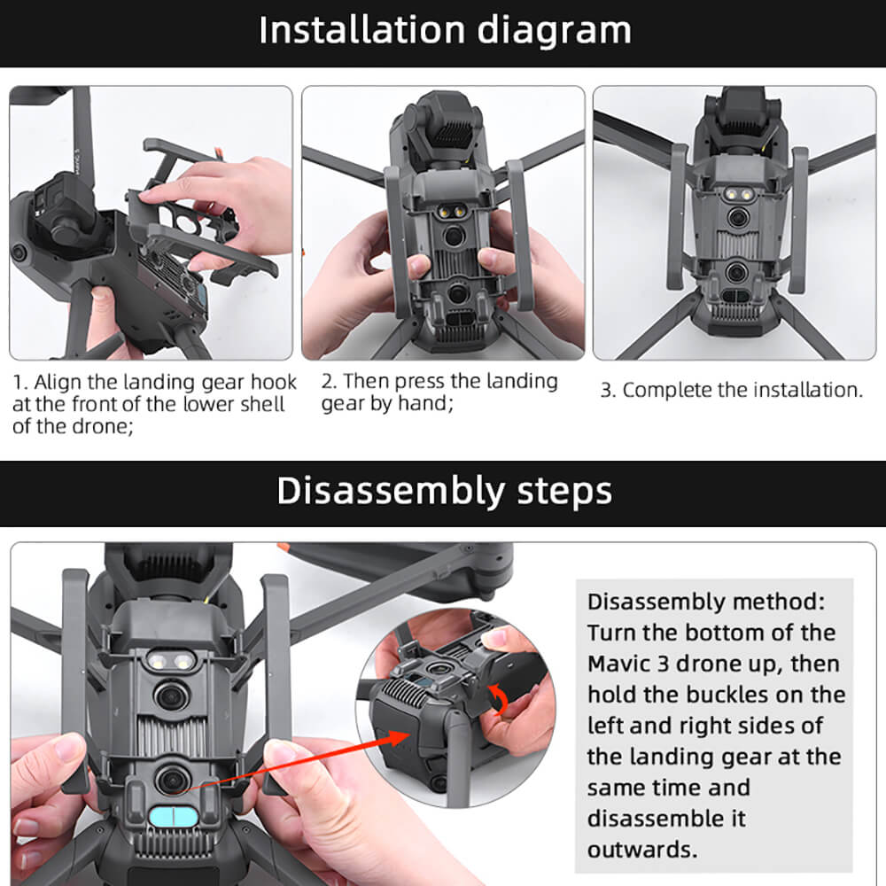 Height Extender Replacement for Mavic 3/Cine
