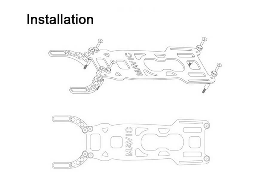Carbon Fiber Gimbal Guard Replacement for Mavic Pro/Platinum