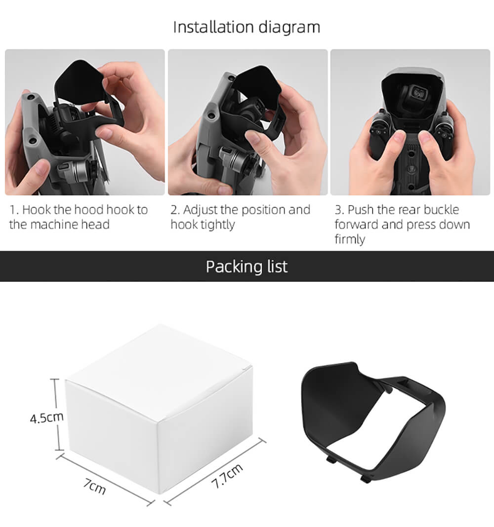 Gimbal Camera Sun Hood Replacement for Mavic Air 2