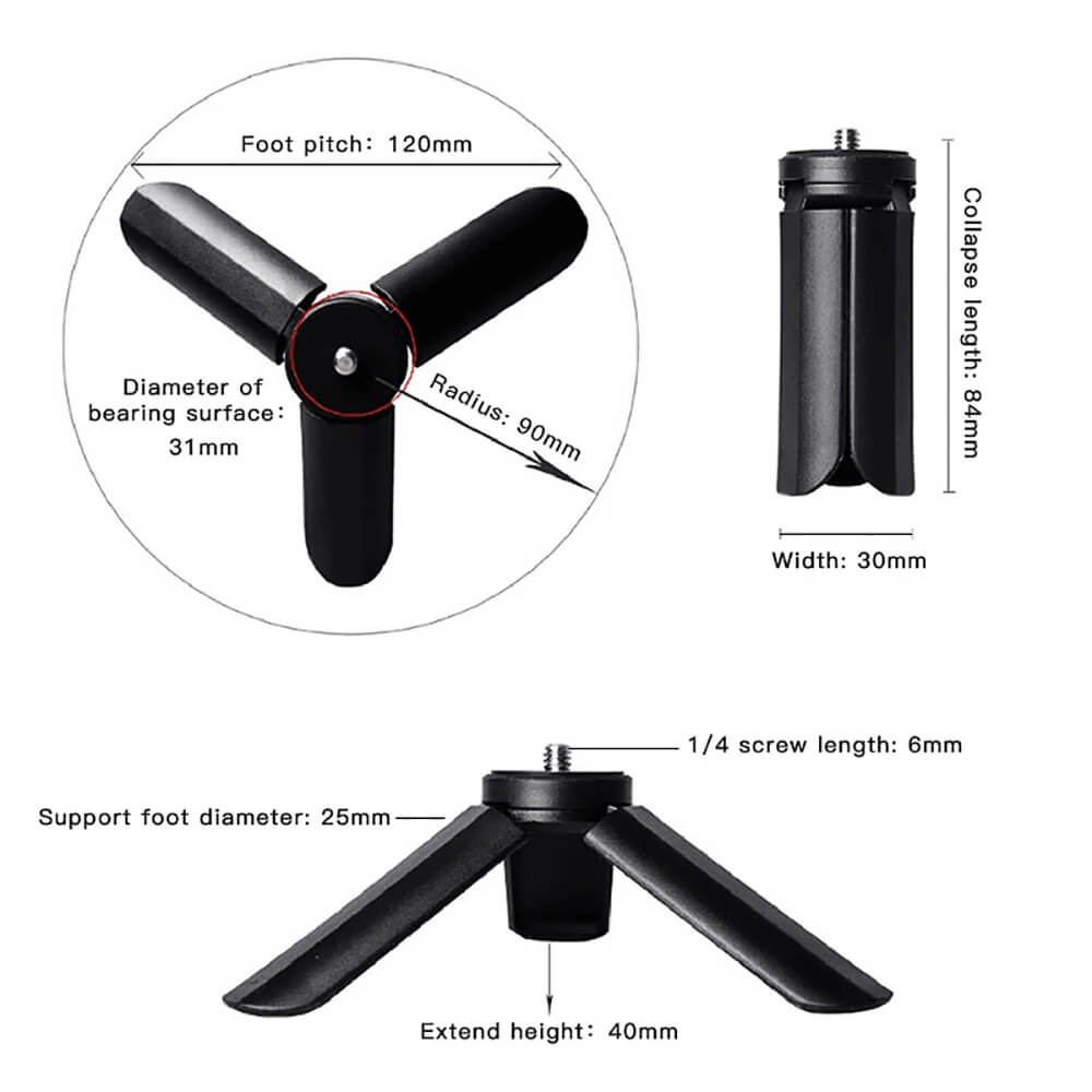 Mini Tripod Replacement for OSMO Pocket 3, OSMO Mobile