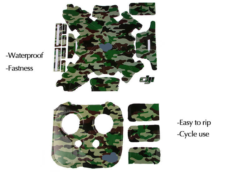 Skin Decals Set Replacement for Phantom 3