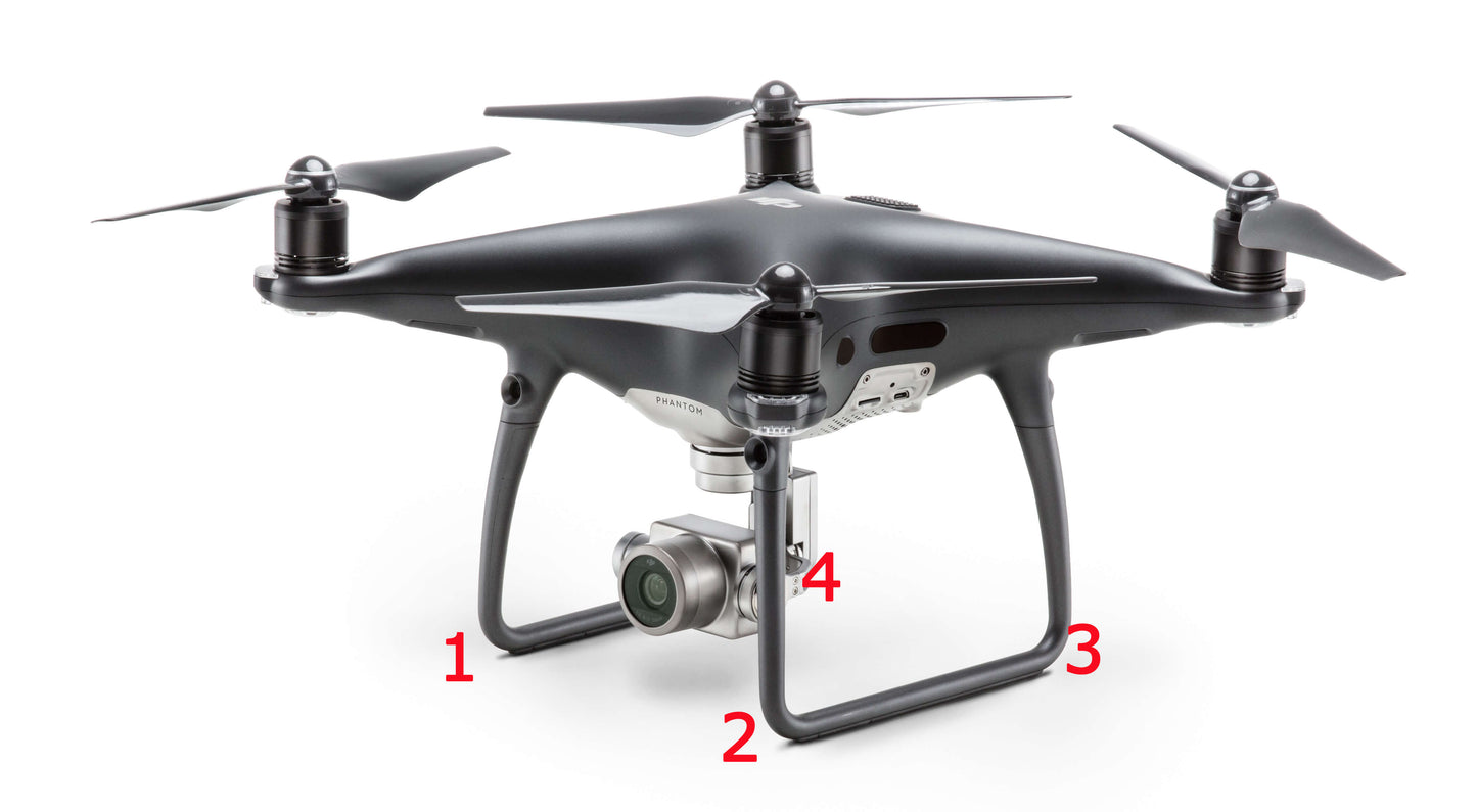 Landing Gear Antenna Cover Replacement for Phantom 4 Pro Obsidian