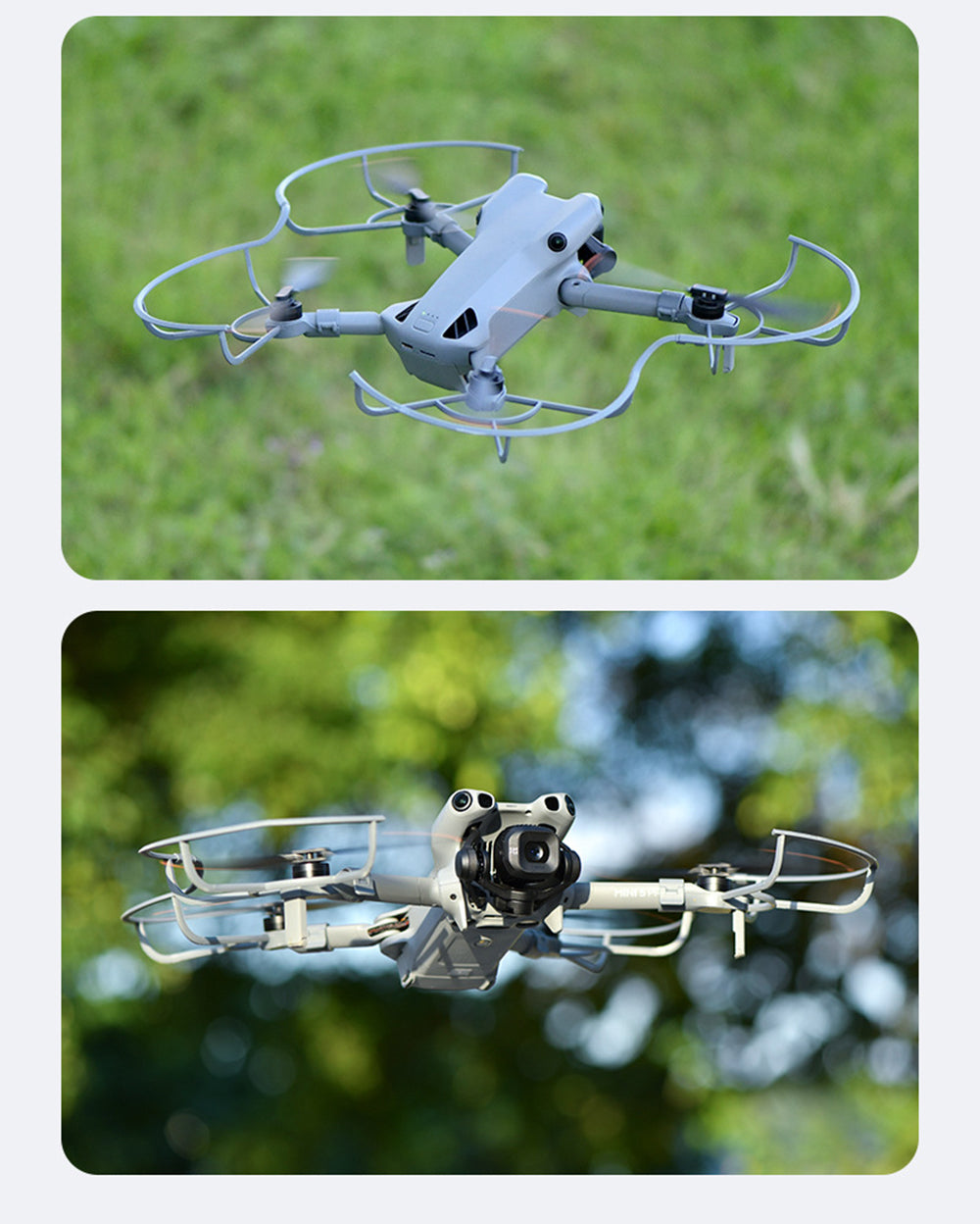 Propeller Guards for DJI Mini 5 Pro, Quick-Release Removable Propeller Protector with Bumper Ring, Lightweight Anti-Collision Paddle Blade Guard