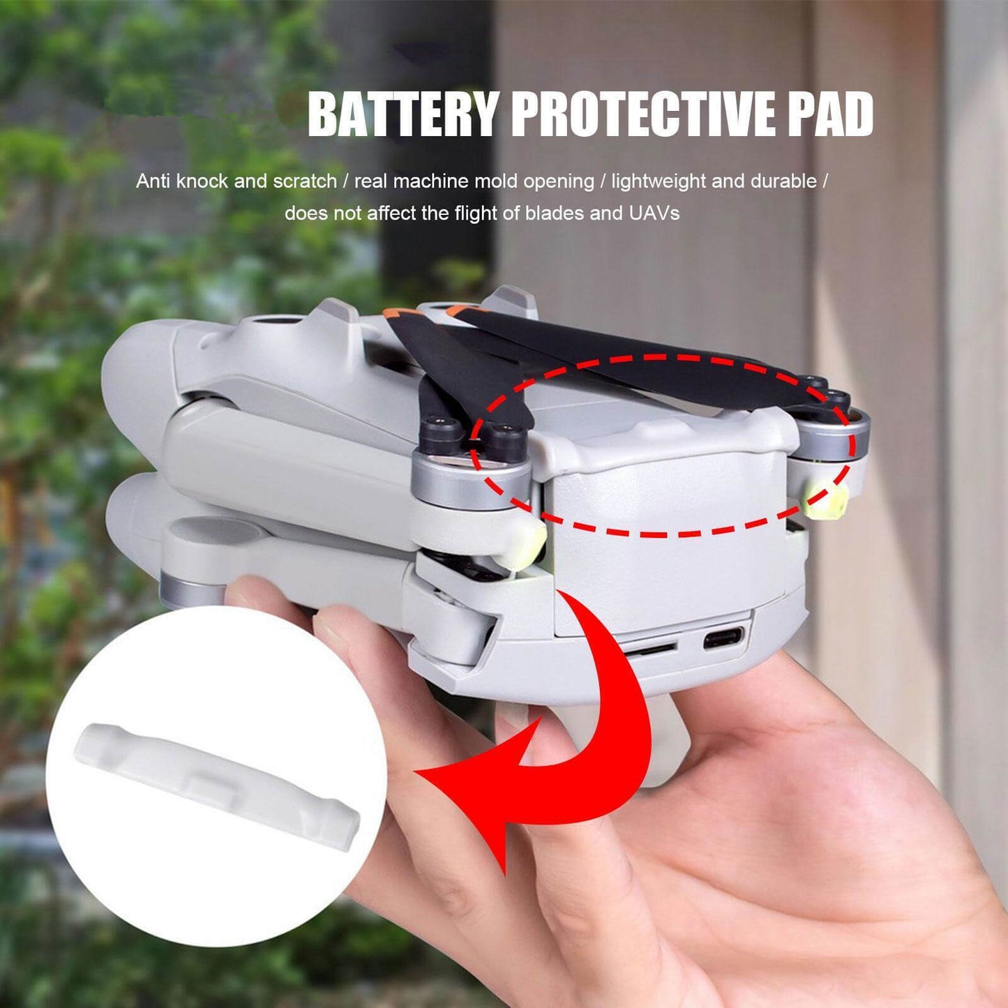 3 pcs Battery Landing Protector Replacement for DJI Mini 3 Battery