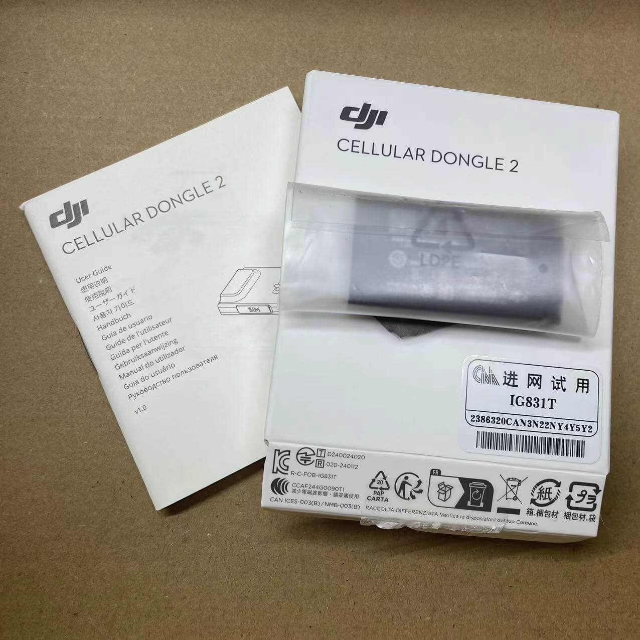 (Unboxed) For DJI Cellular Dongle 2 (TD-LTE USB Modem)