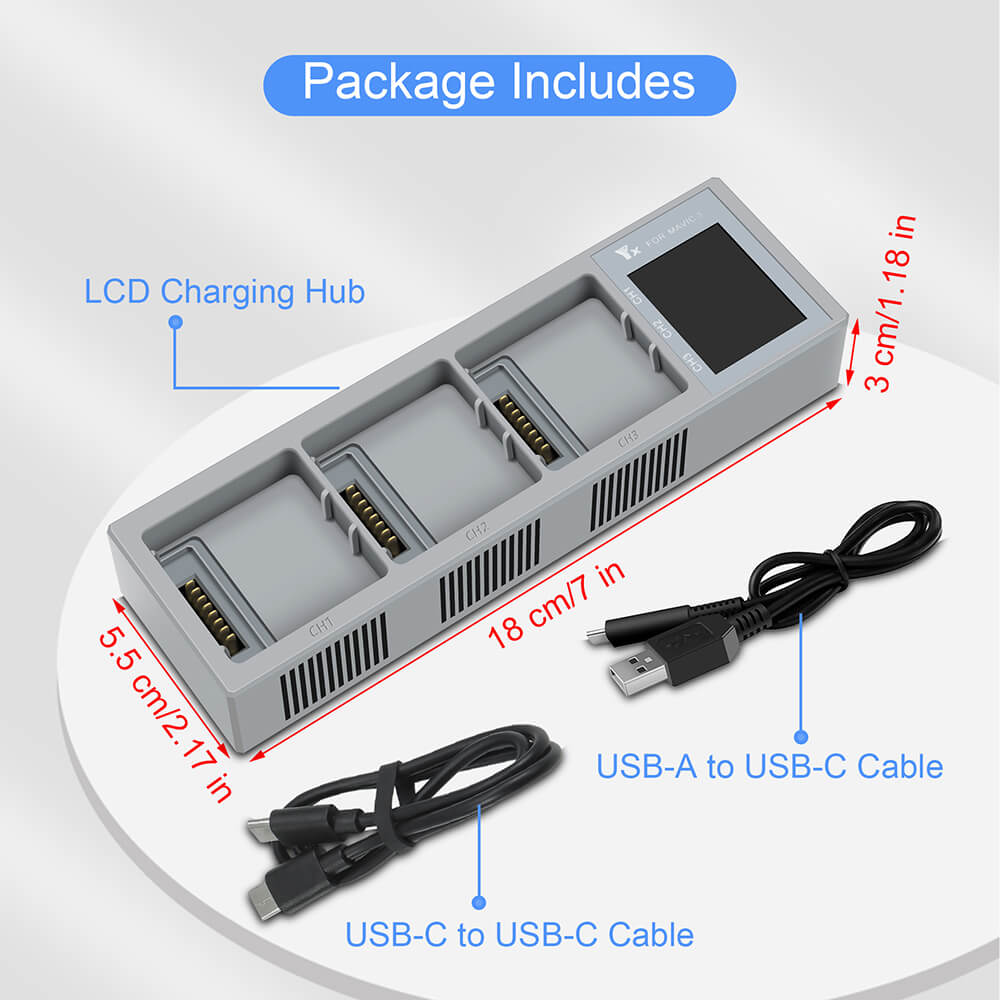 Smart USB Battery Charger Replacement for DJI Mavic 3 Cine/Classic