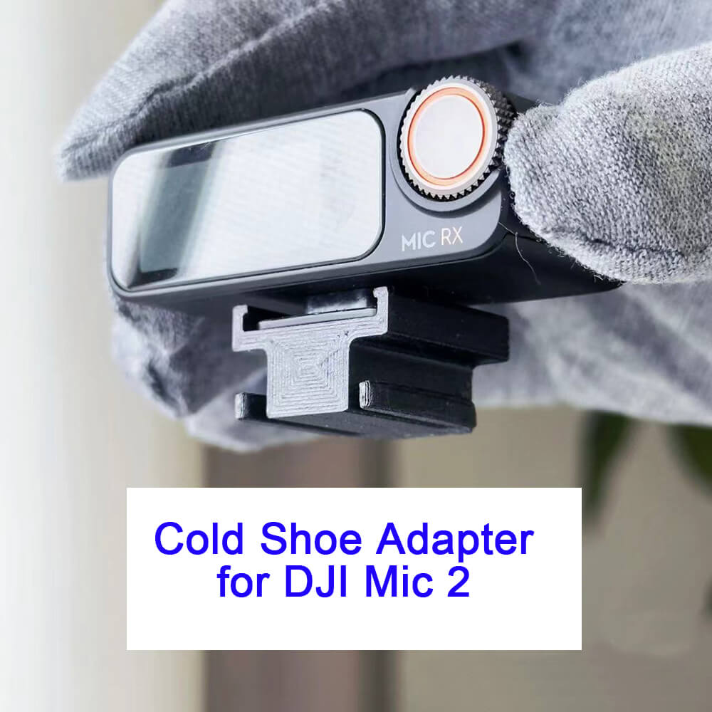2 pcs Camera Cage Cold Shoe Adapter Replacement for DJI Mic 2