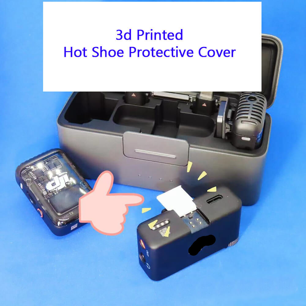 3 pcs 3d Printed Hot Shoe Protective Cover Replacement for DJI Mic 2 Receiver