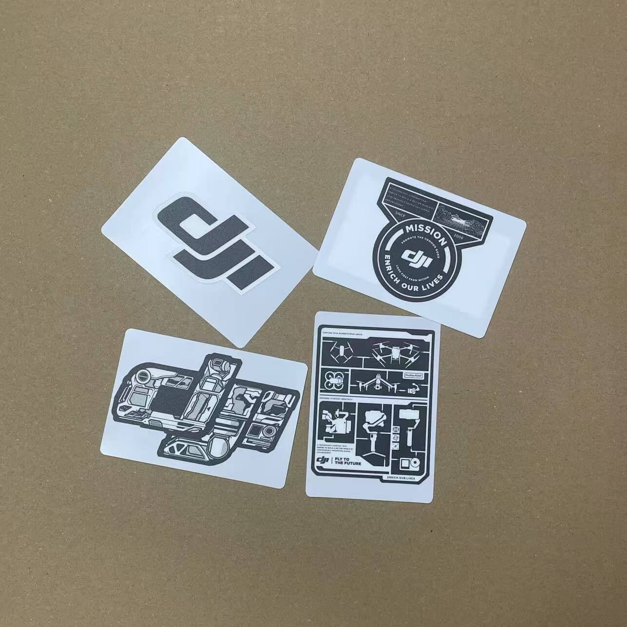 Original DJI-Aufkleber als Ersatz für Laptop, Reisetasche usw.