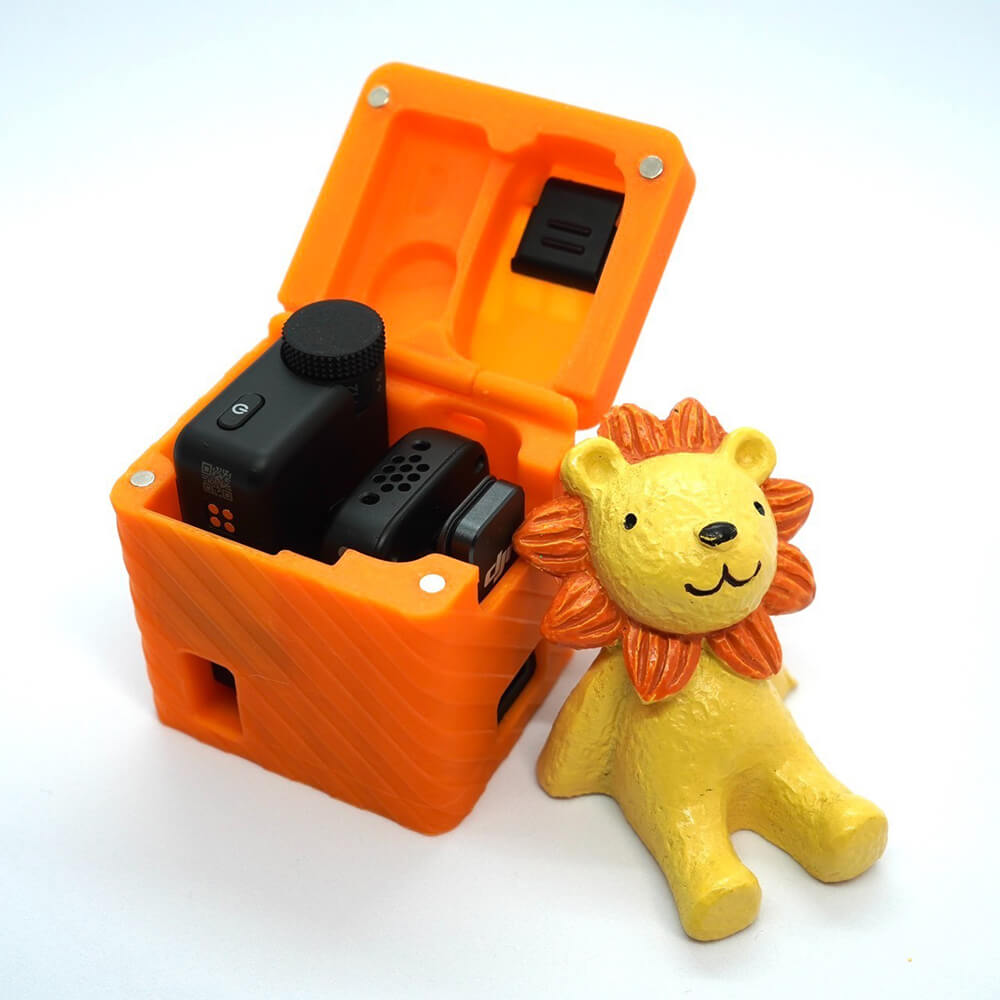 All in One 3D Printed Storage Case Replacement for DJI Mic Mini (1 TX + 1 RX)