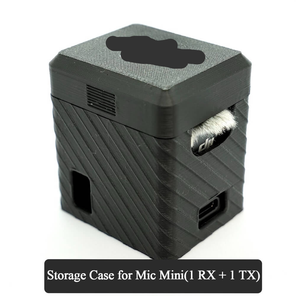 All in One 3D Printed Storage Case Replacement for DJI Mic Mini (1 TX + 1 RX)