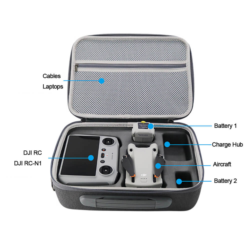 Integrated Carry Case Replacement for DJI Mini 3 Pro