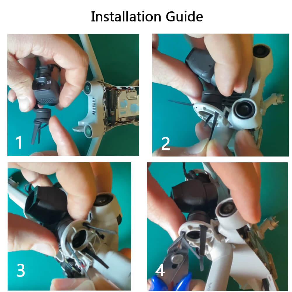 Gimbal Shock Absorption Dampers Replacement for DJI Mini 4 Pro