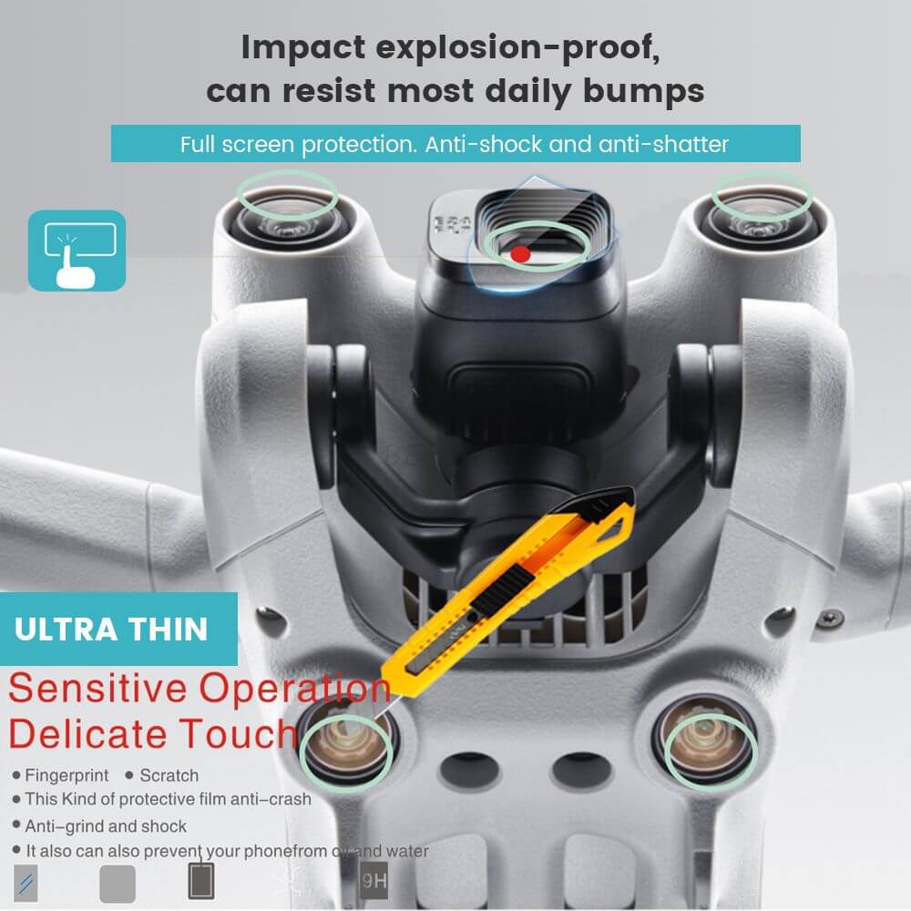 Lens and Sensor Protective Films Replacement for Mini 3 Pro