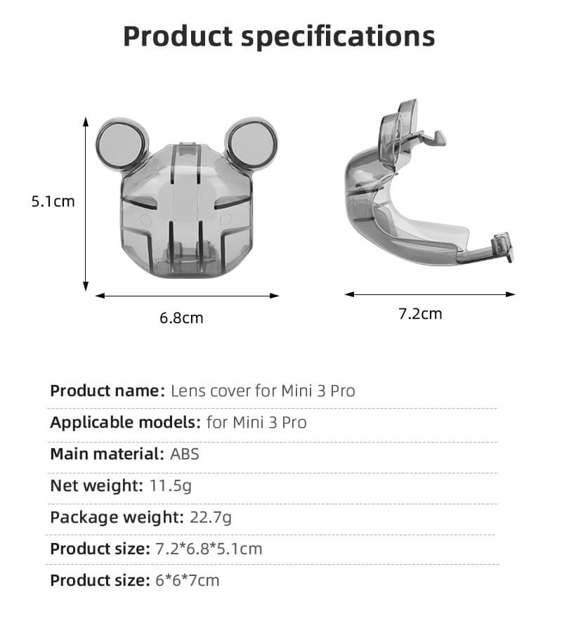 Gimbal Camera Protective Cover Replacement for DJI Mini 3 Pro
