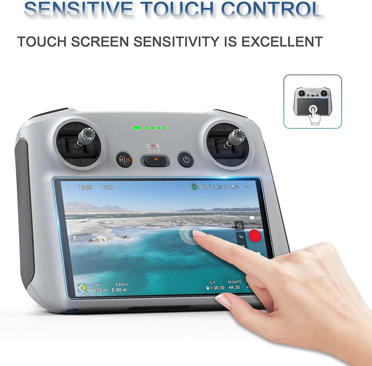 2 Pack HD Screen Protectors Replacement for DJI RC/DJI RC 2 Controller