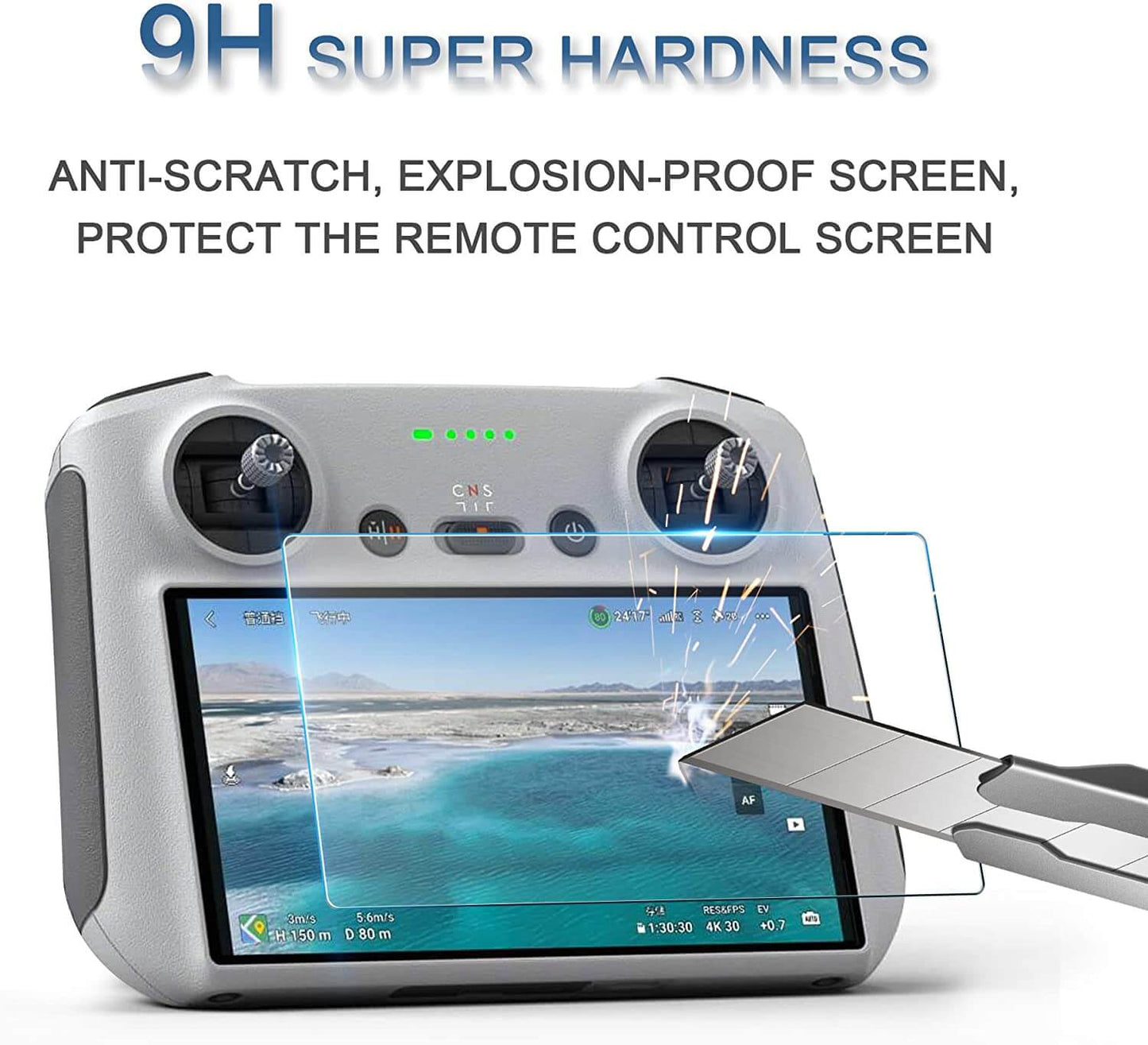 2 Pack HD Screen Protectors Replacement for DJI RC/DJI RC 2 Controller
