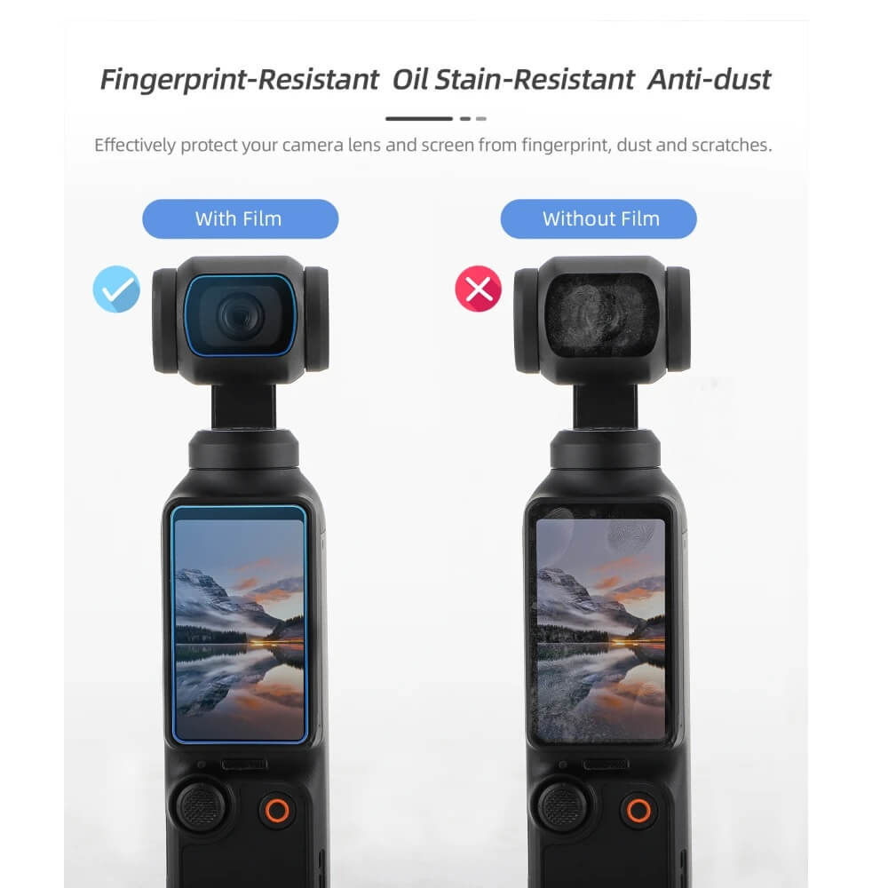 2 sets Screen and Len Protective Film Replacement for DJI OSMO Pocket 3